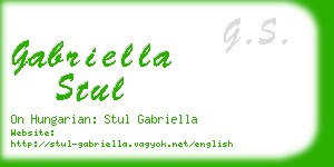 gabriella stul business card